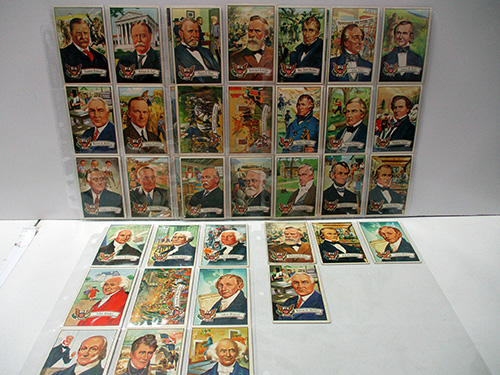 image of 1950's Bowman Complete Set of US Presidents Trading Cards
