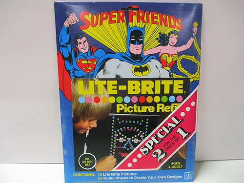 image of Super Friends Lite-Brite Picture Refill Set
