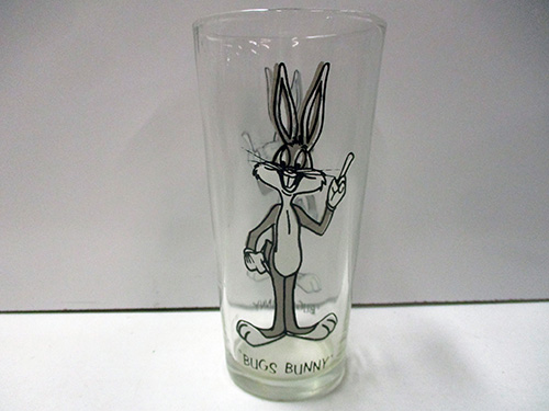 image of Bugs Bunny Glass Tumbler Featuring Looney Tunes Character