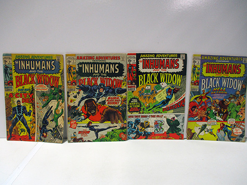 image of Amazing Adventures Comic Set Featuring Inhumans and Black Widow