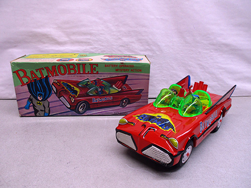image of Tin Batmobile with Original Box